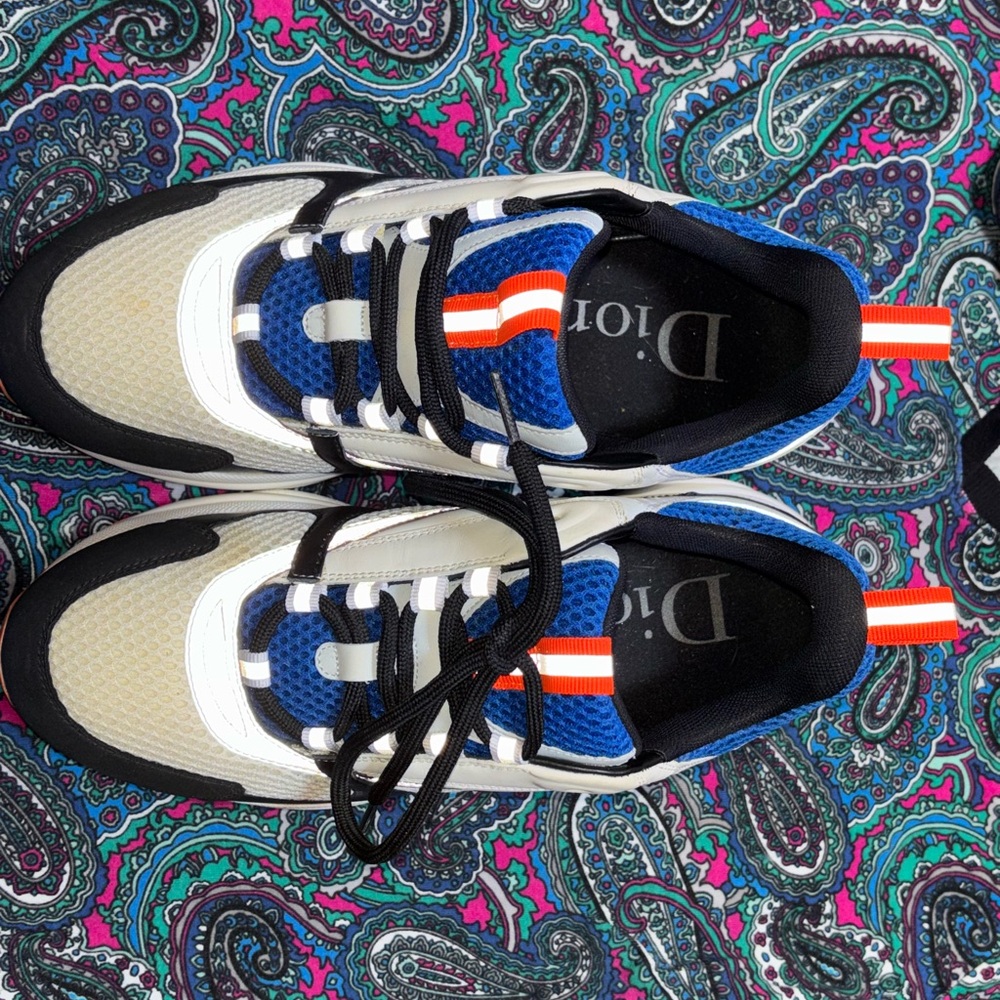 Dior Blue and White Sneakers